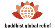 Buddhist Global Relief logo with lotus and globe