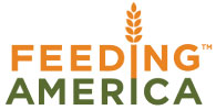 Feeding America logo with wheat icon and text