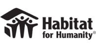 Habitat for Humanity logo with roof and figures